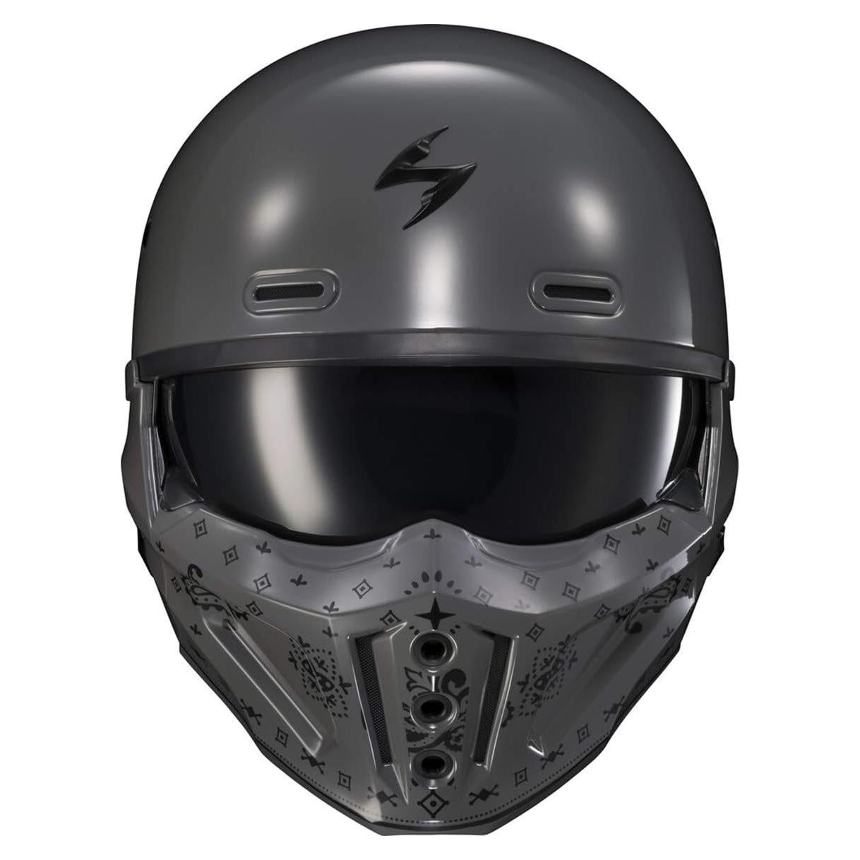 Cubierta de Barbilla Scorpion EXO Covert X Gris Cemento