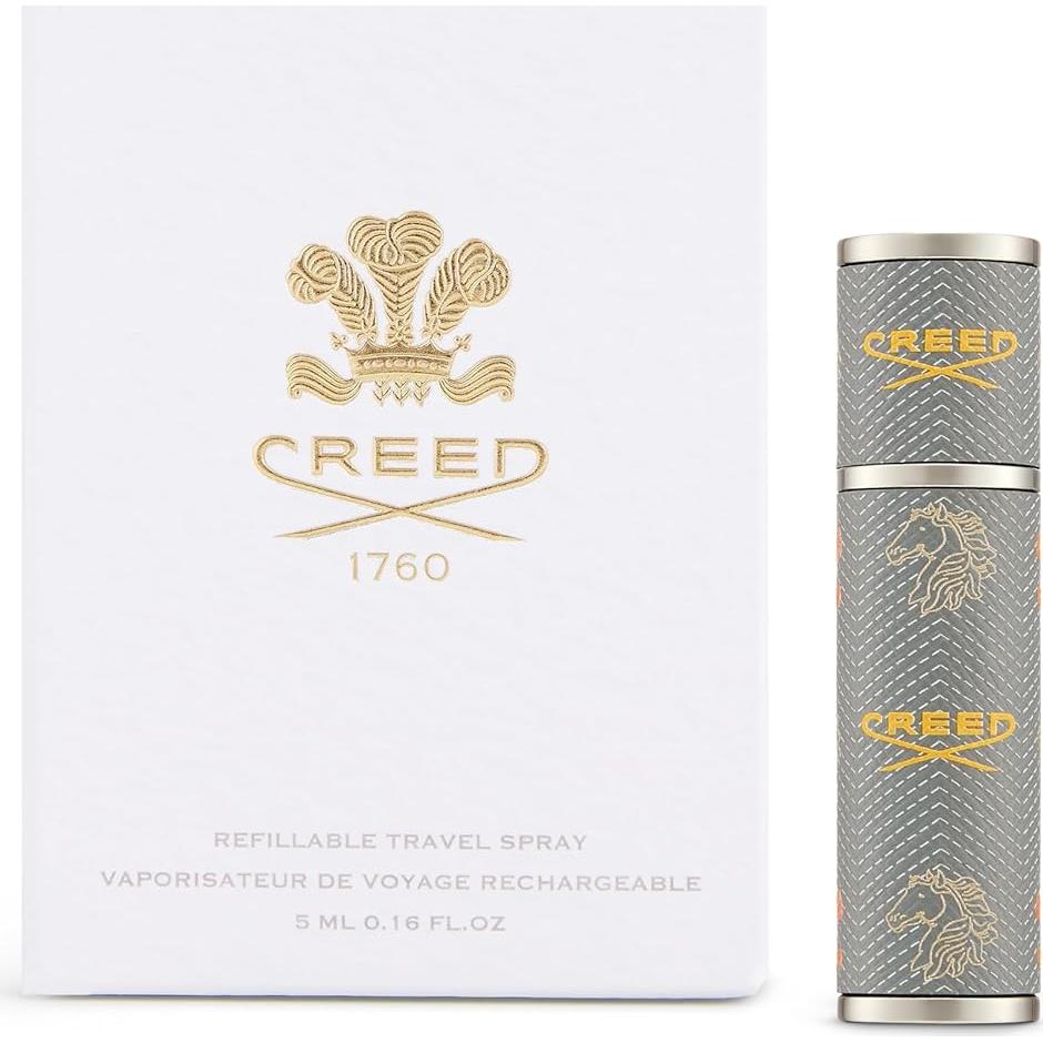 Atomizador de Perfume Creed 5ml Recargable Viaje Gris