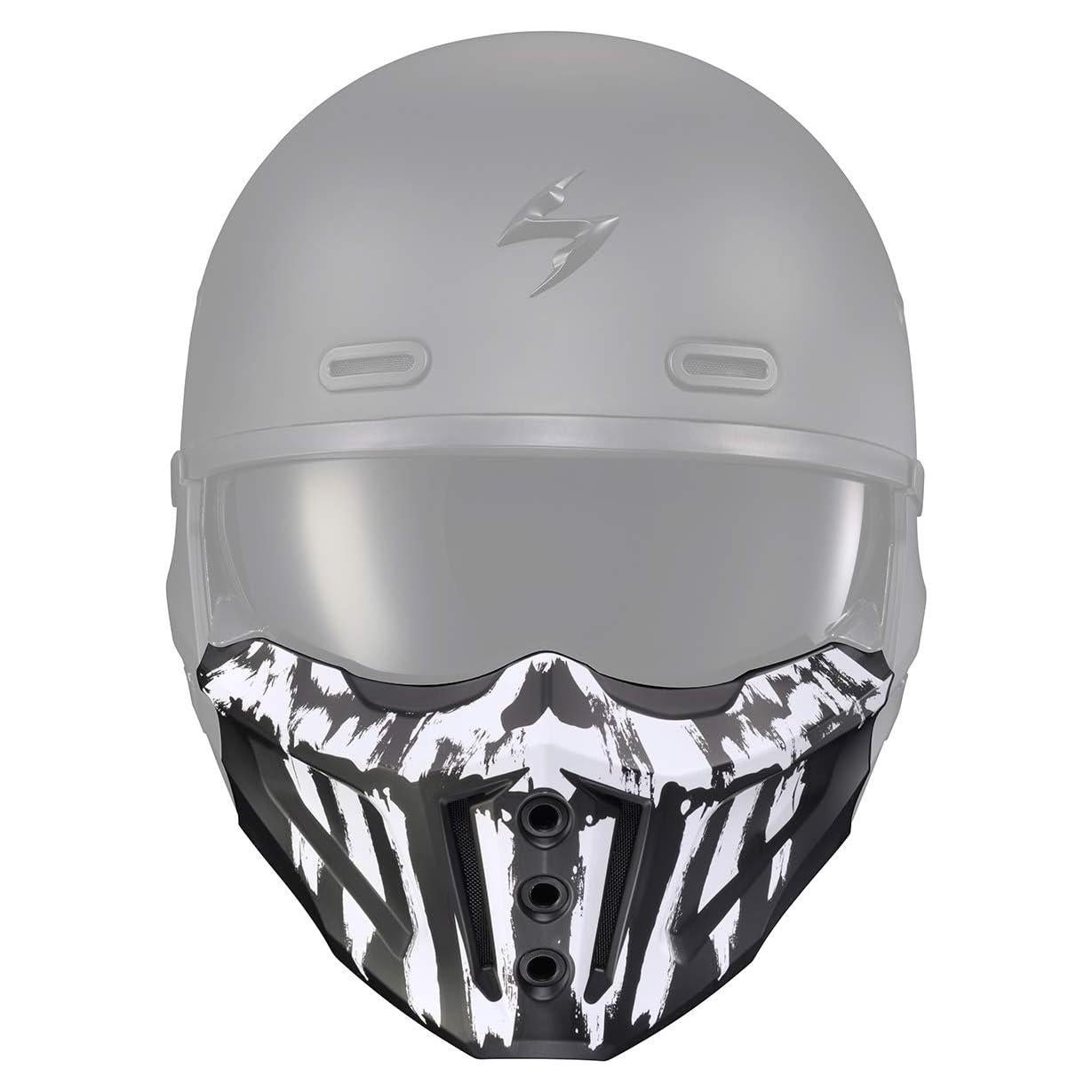 Cubierta de Barbilla ScorpionEXO Covert X Negra Mate