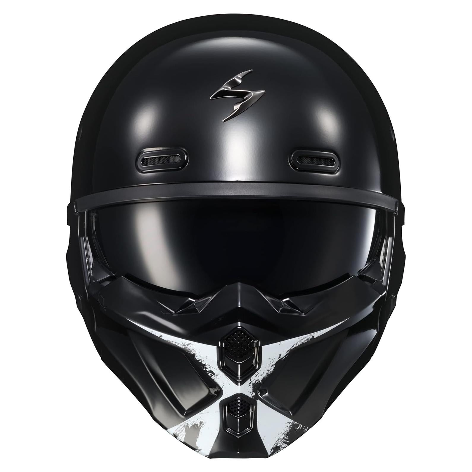 Cubierta de Barbilla ScorpionEXO Covert X Blanco Brillante