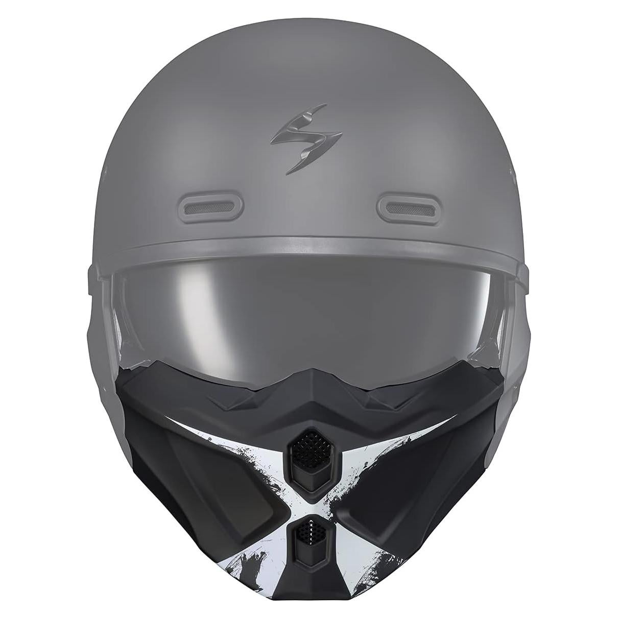 Cubierta de Barbilla ScorpionEXO Covert X Blanco Mate