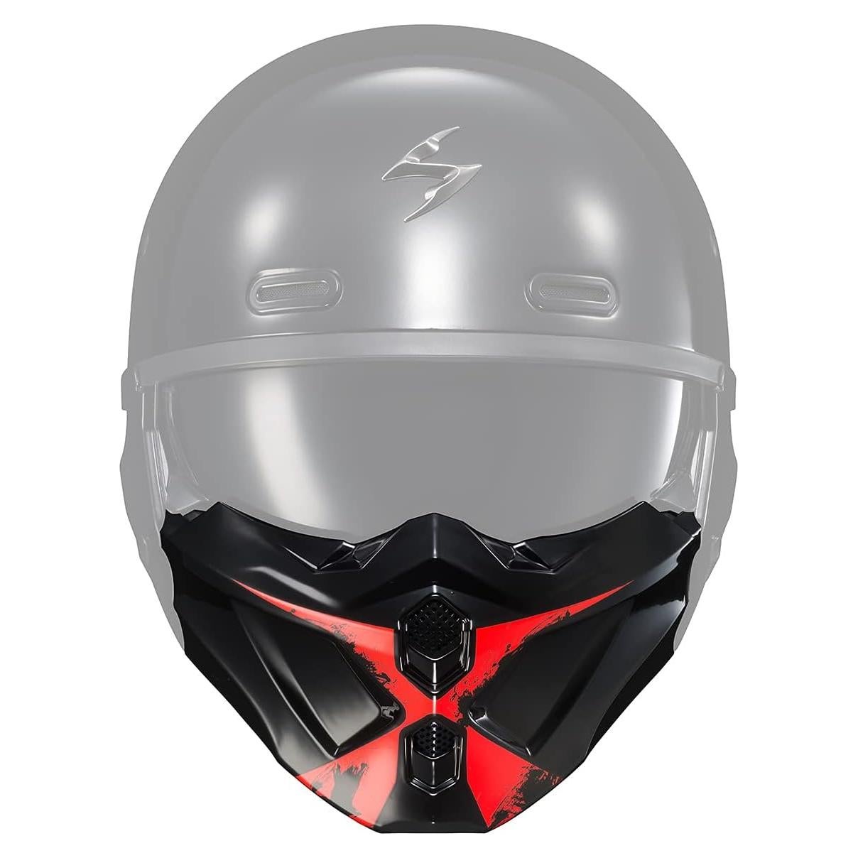 Cubierta de Barbilla ScorpionEXO Covert X Rojo Brillante