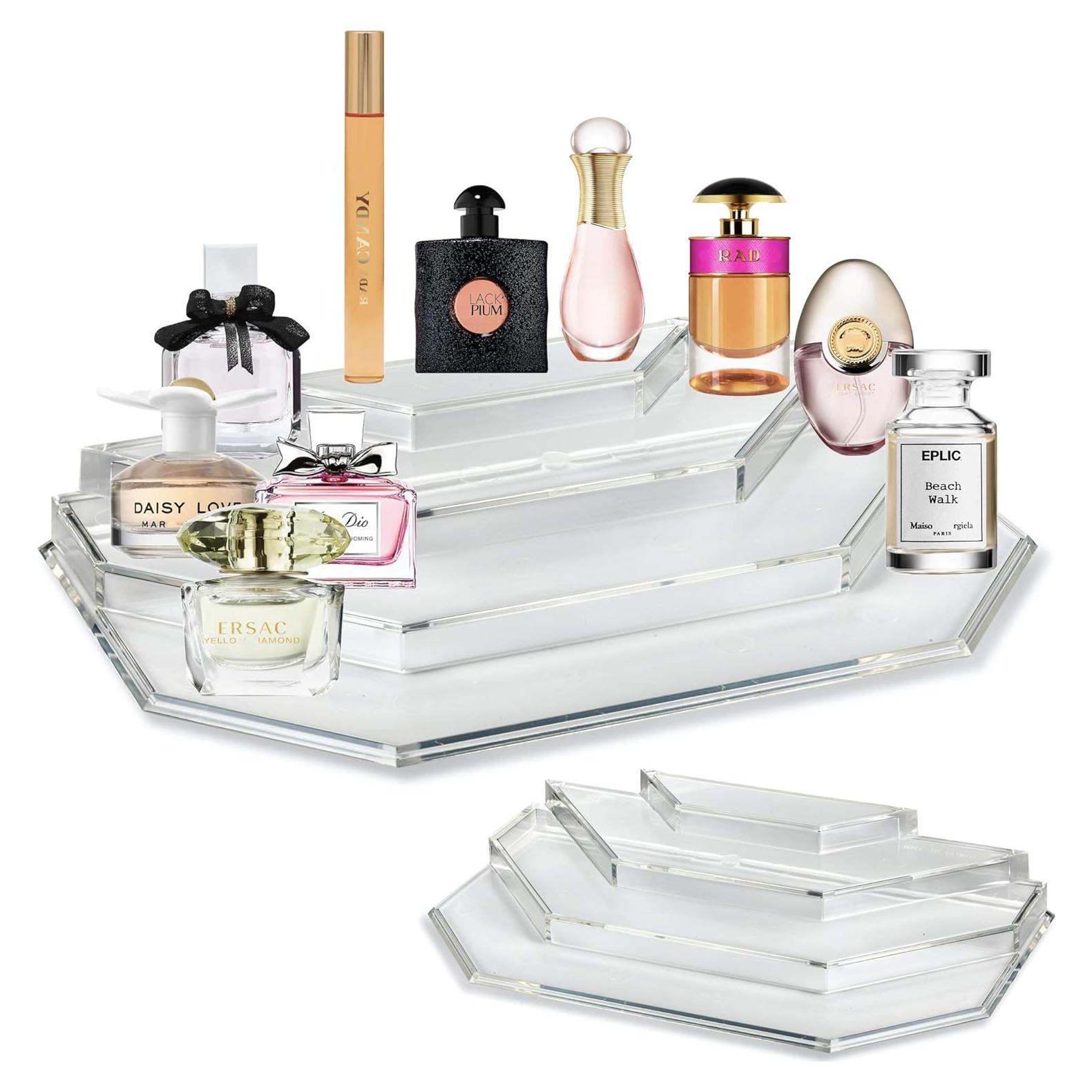 Organizador de Perfumes Acrílico BY ALEGORY 4 Niveles 29.21x17.78cm