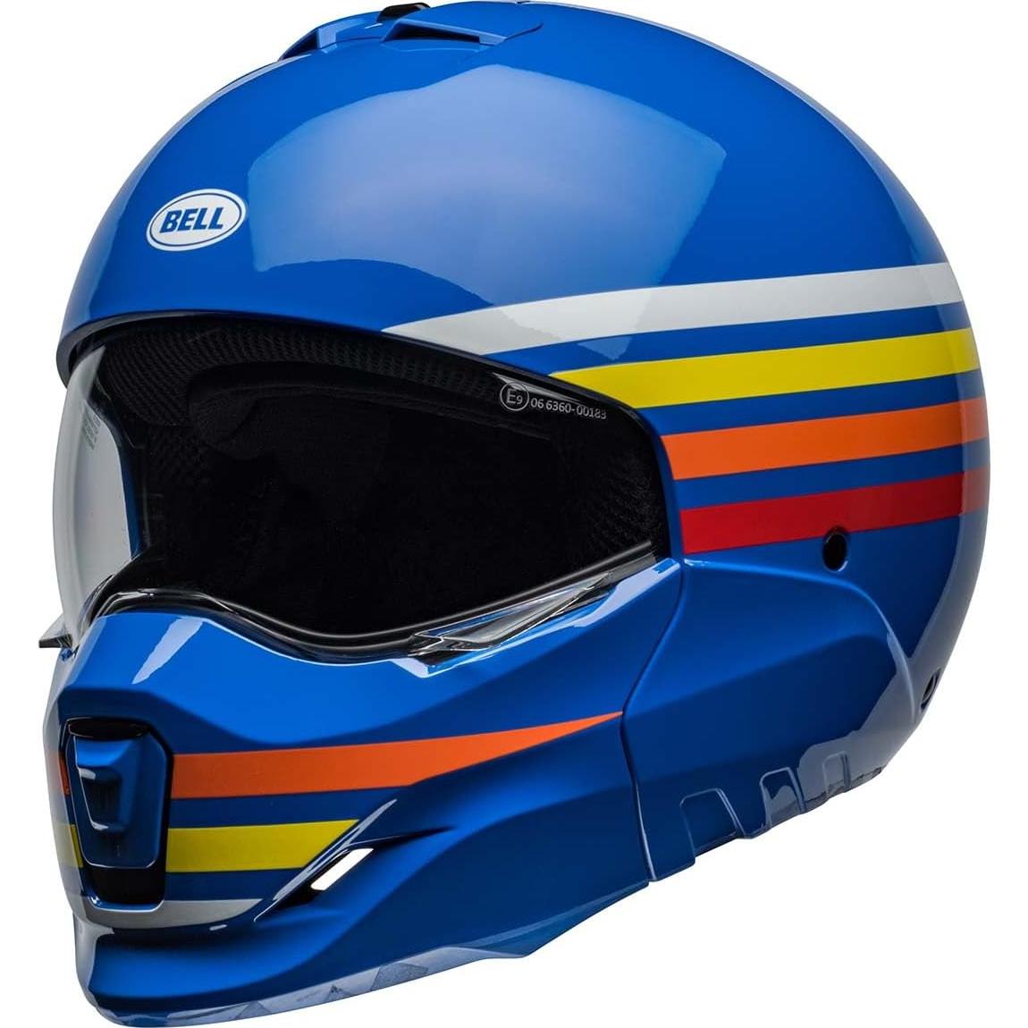 Casco Broozer BELL Brillo Azul Prime X-Large Aprobado DOT