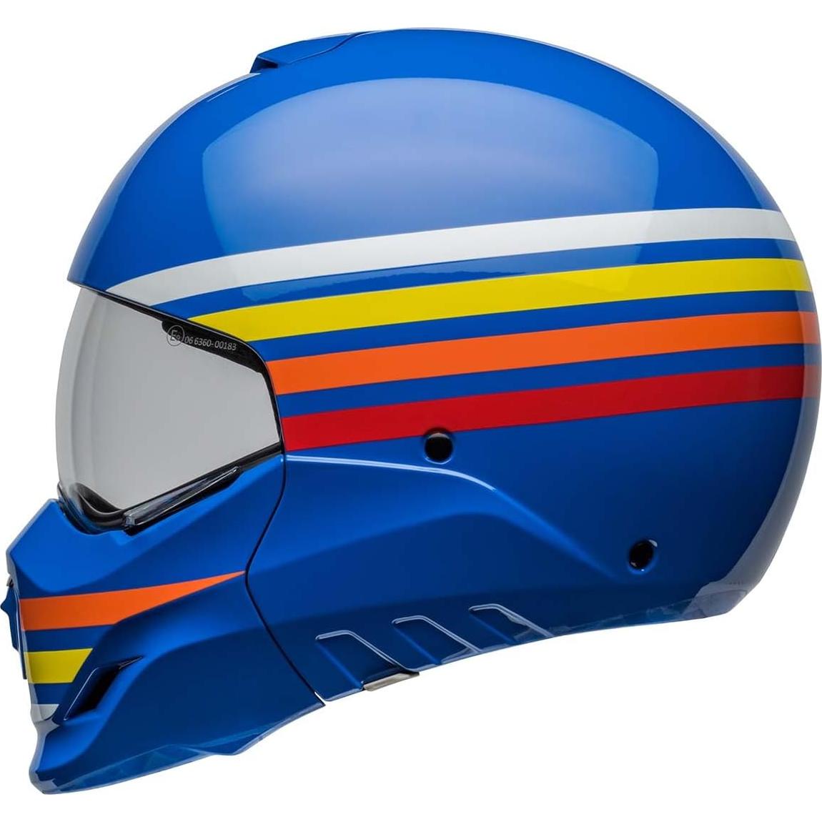 Casco Broozer BELL Brillo Azul Prime X-Large Aprobado DOT