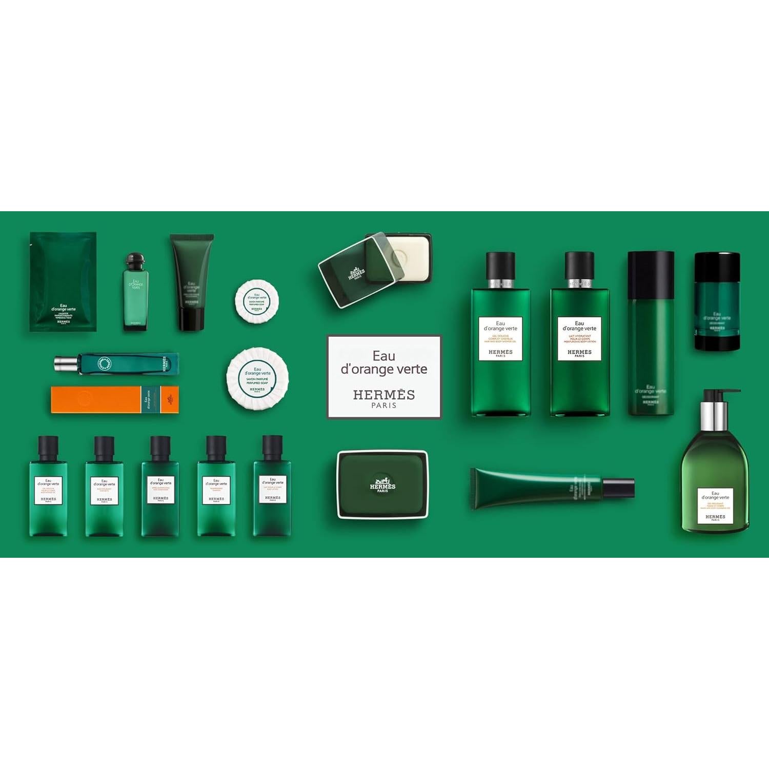 Set de Amenidades de Lujo Hermes Eau d'Orange Verte 3 Piezas 80ml