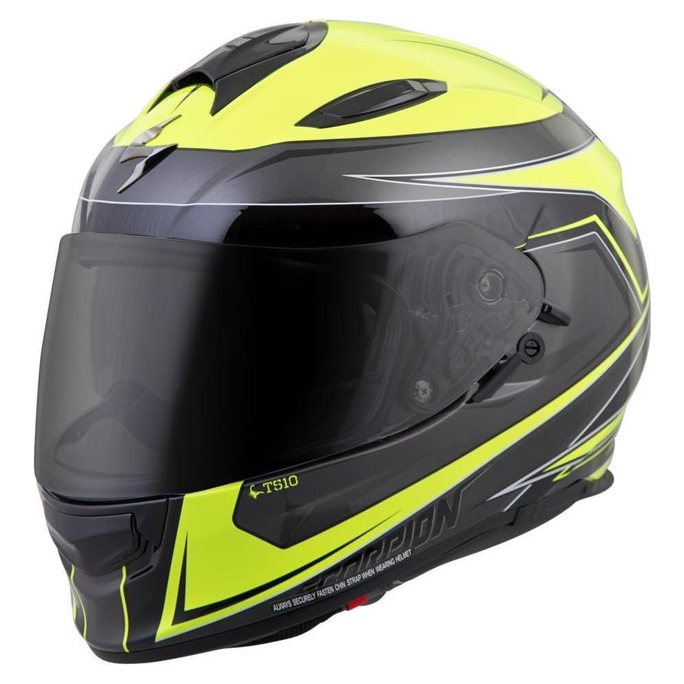 Casco Integral ScorpionExo T510 Unisex Adulto Neón Negro