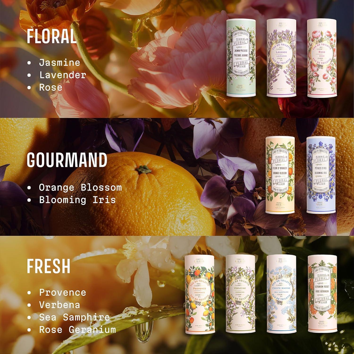 Panier des Sens - Orange Blossom Eau de Toilette 1.7 Floz – Sweet & Enveloping Fragrance - Daily Light Perfume for Women - Parfum Crafted in Grasse, France - Gifts for Her - Elegant Packaging