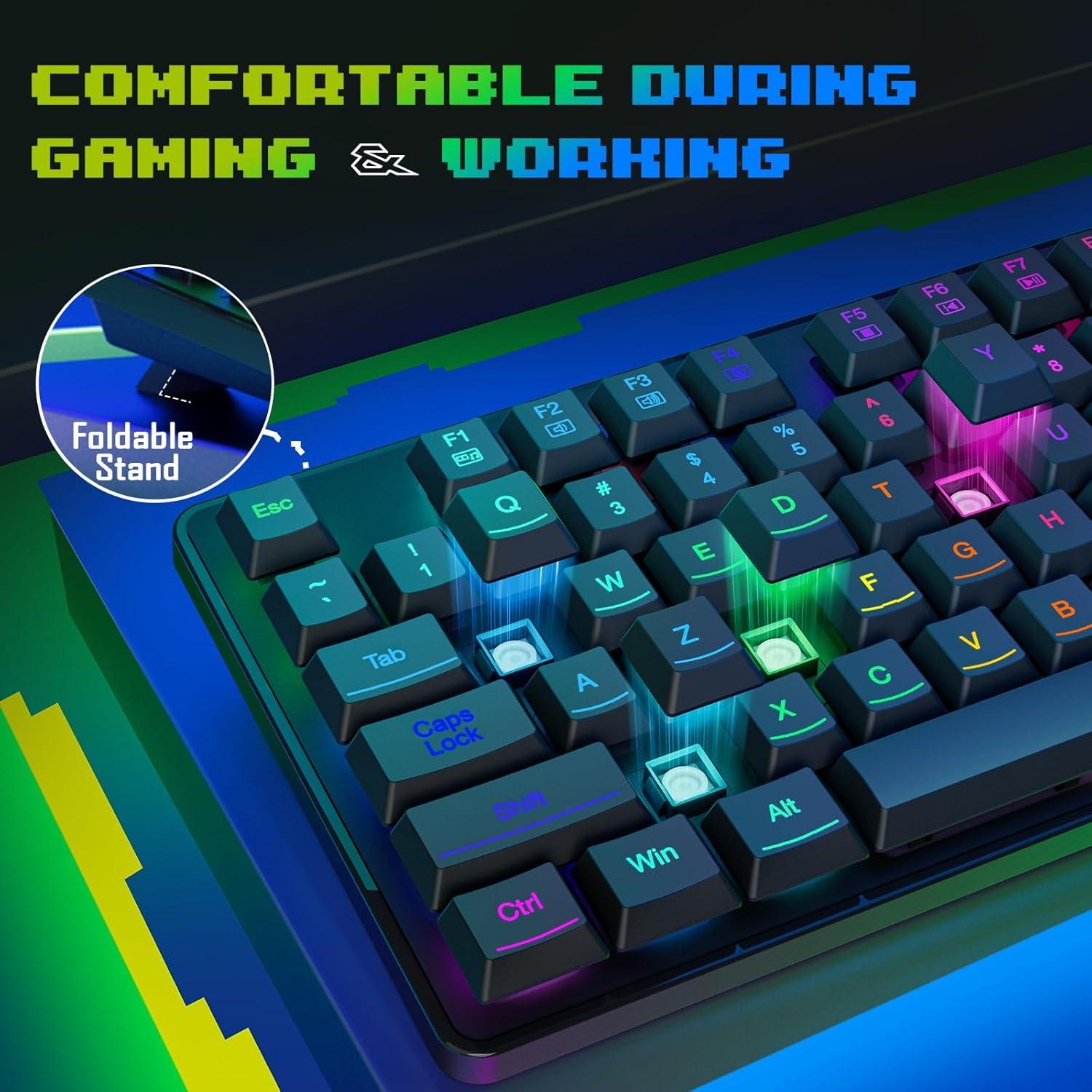Teclado Gaming Redragon K509 RGB 104 Teclas Silencioso