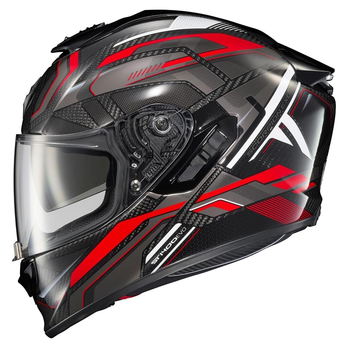 Casco Integral ScorpionEXO ST1400 EVO Fibra Carbono Rojo