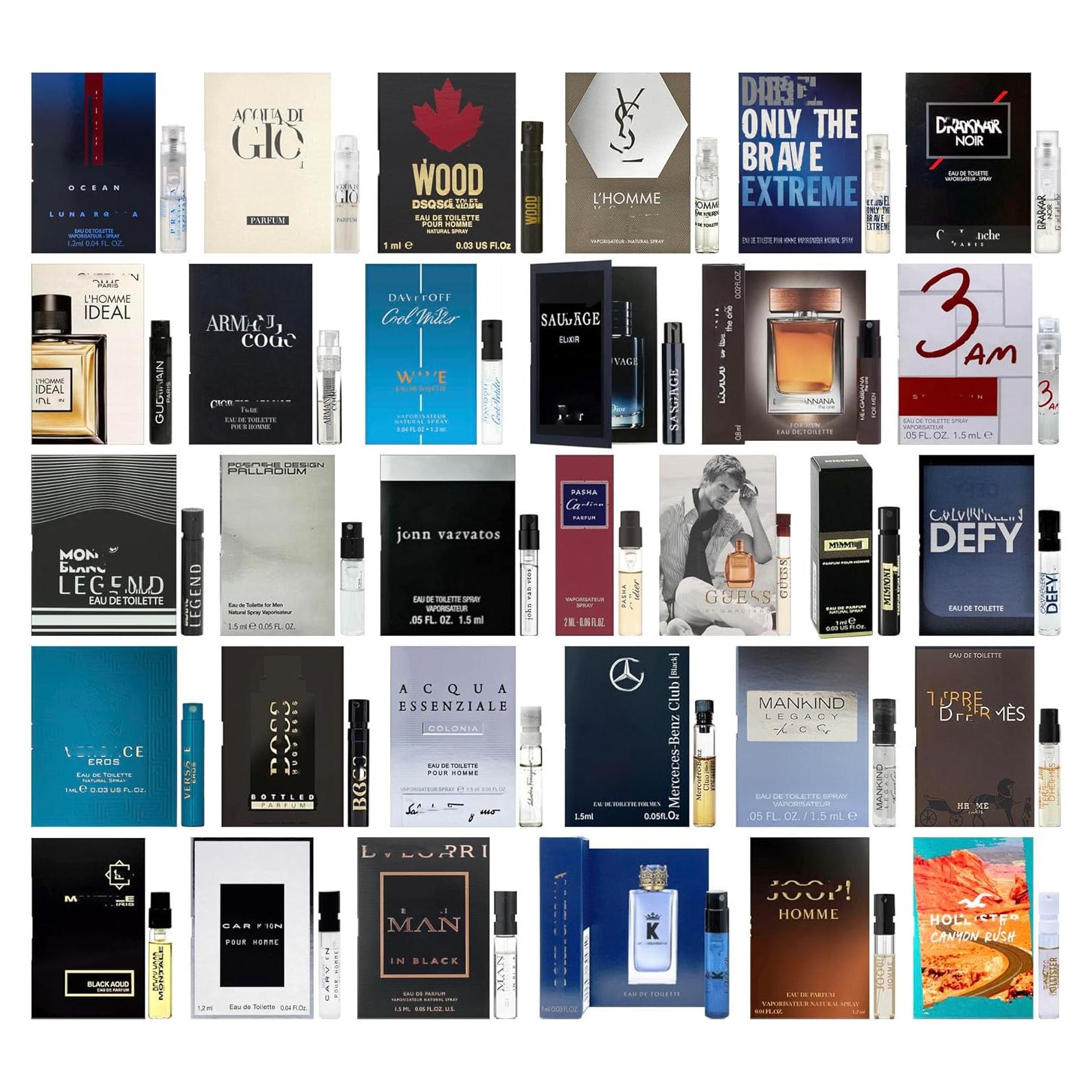 Set de 8 Viales de Muestra de Colonia Alta Gama para Hombres