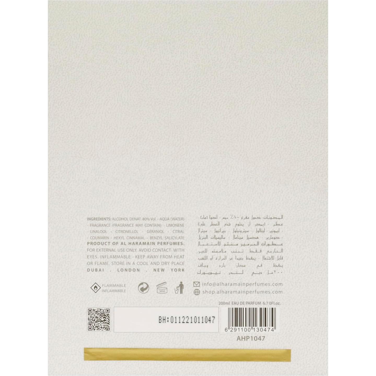 Al Haramain Ámbar Oud Edición Blanca Eau De Parfum 190ml Unisex