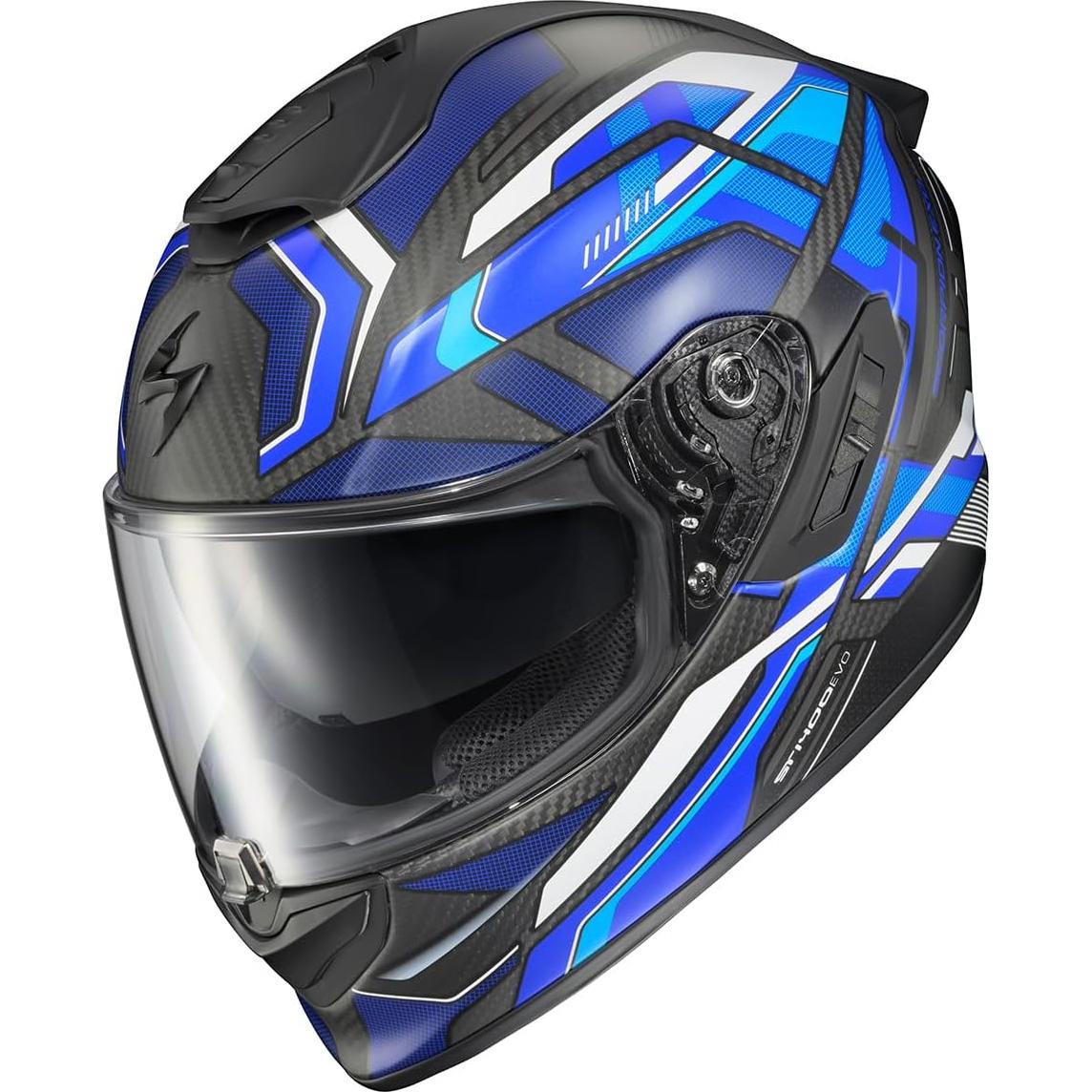 Casco Integral ScorpionEXO ST1400 EVO Fibra Carbono Azul