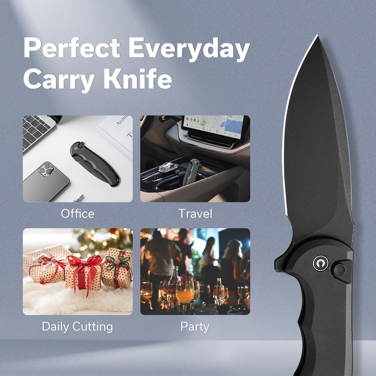 Cuchillo de Bolsillo CIVIVI Button Lock Praxis 9.06 cm Nitro-V