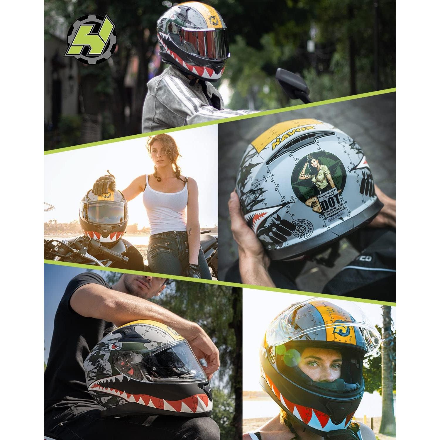 Casco HAX Impulse L de cara completa con Pinlock y UV