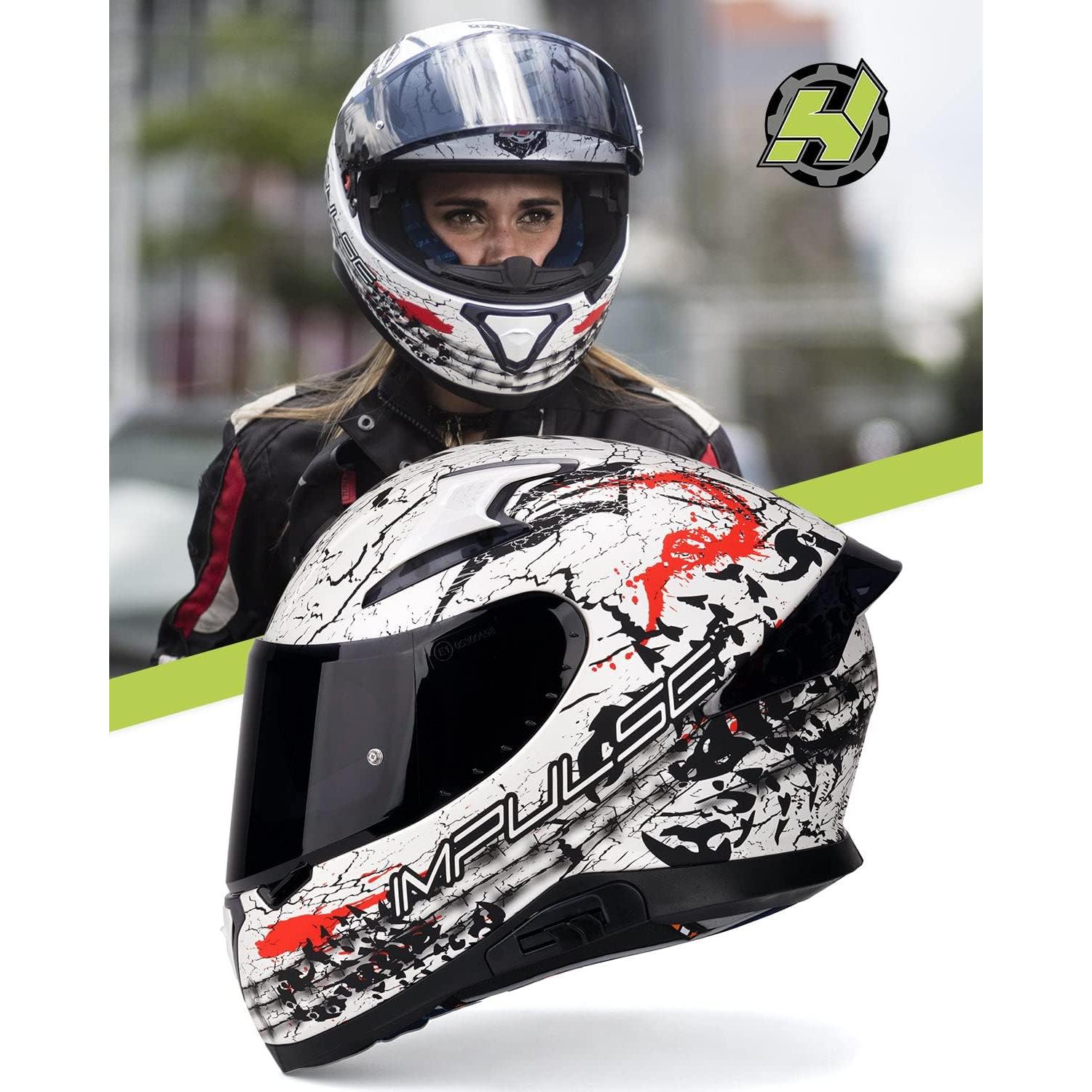 Casco HAX Impulse Escorpión DOT Cara Completa 2,04 kg