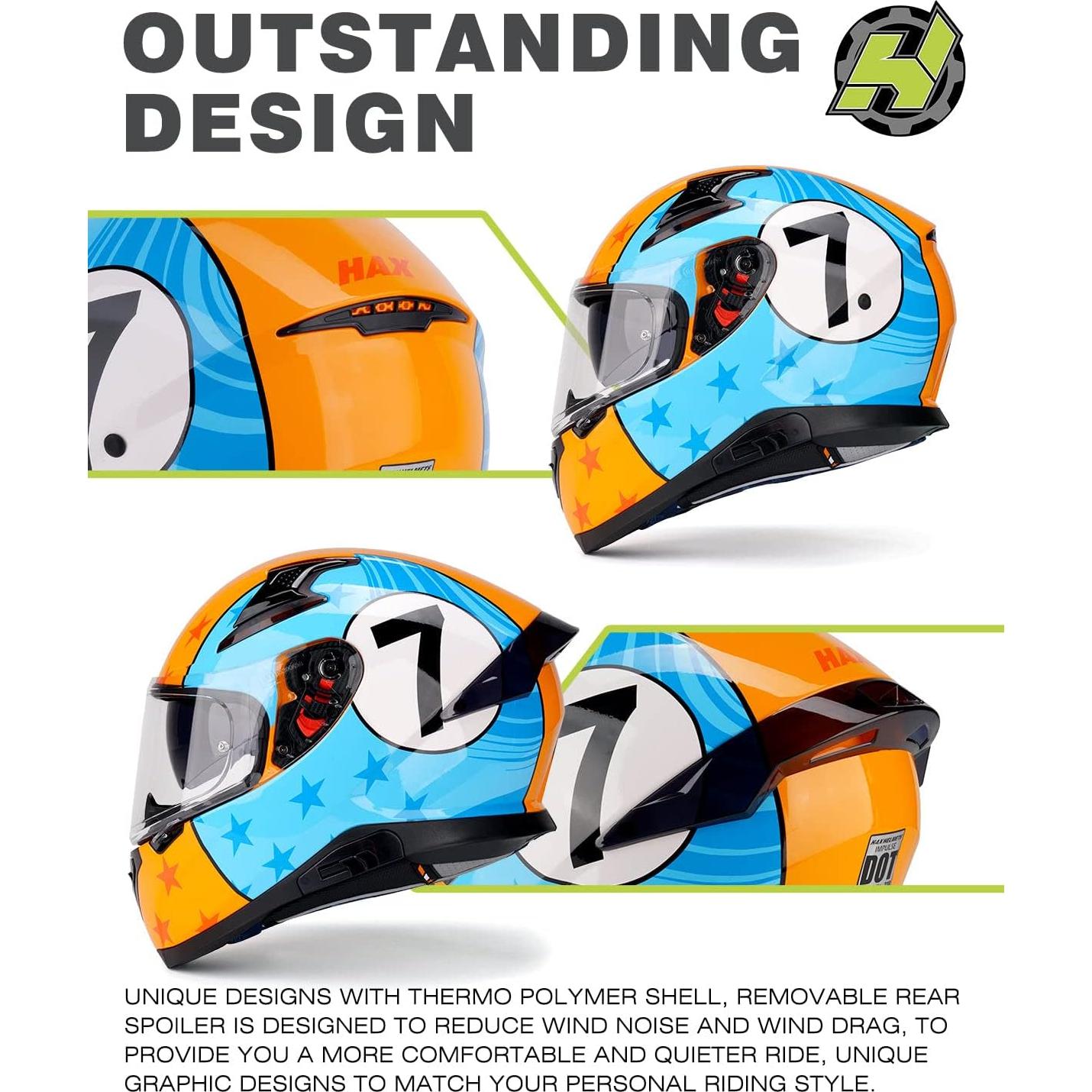 Casco HAX Impulse Mediano Doble Ventilación y Pinlock