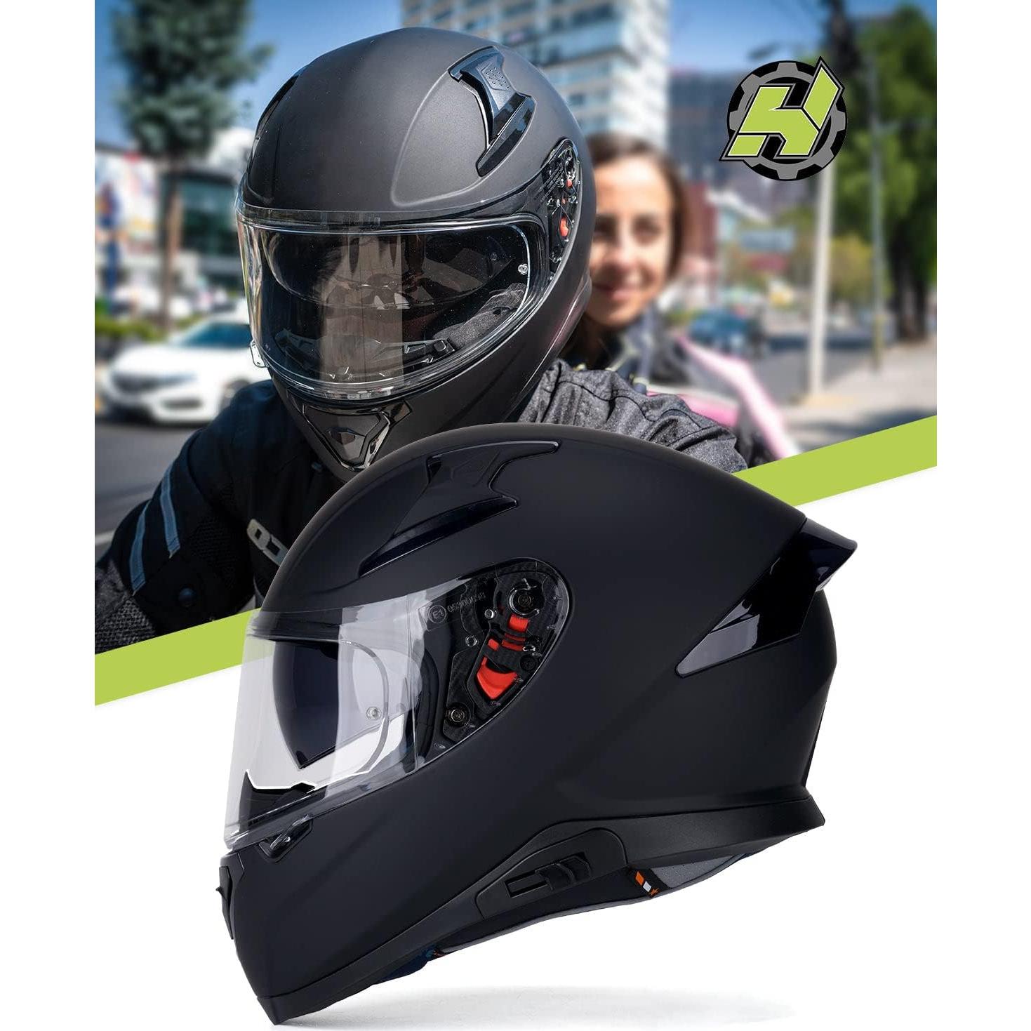 Casco HAX Impulse Negro Mate L con Visor Pinlock