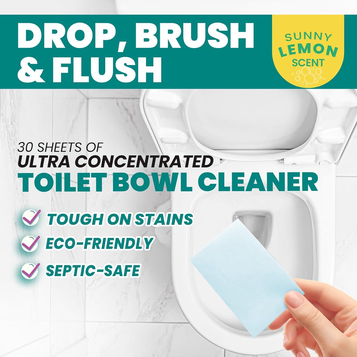 Limpiador de Inodoros Tío Todd - 30 Hojas Solubles Ecológicas