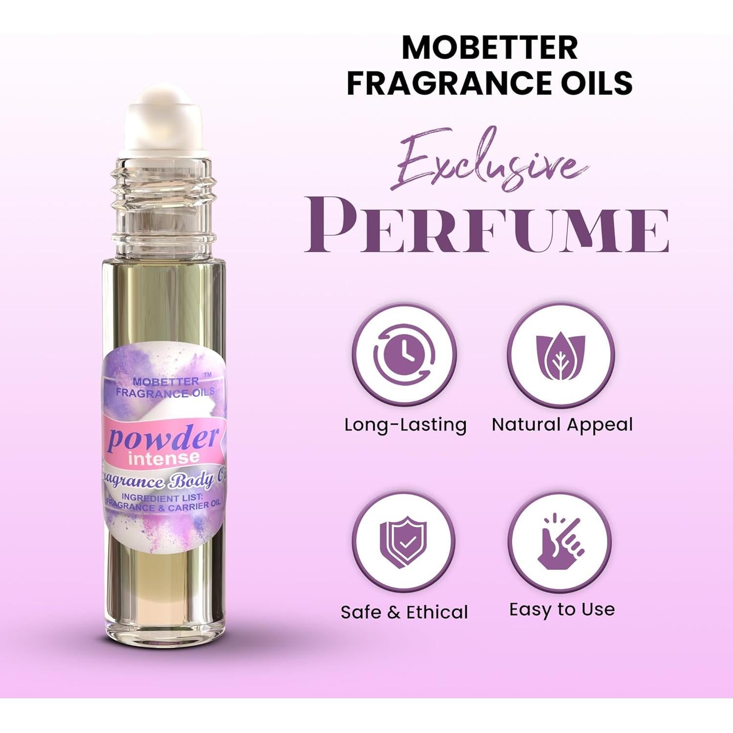 Aceite de Fragancia en Polvo MoBetter 10ml - Aroma Intenso Unisex