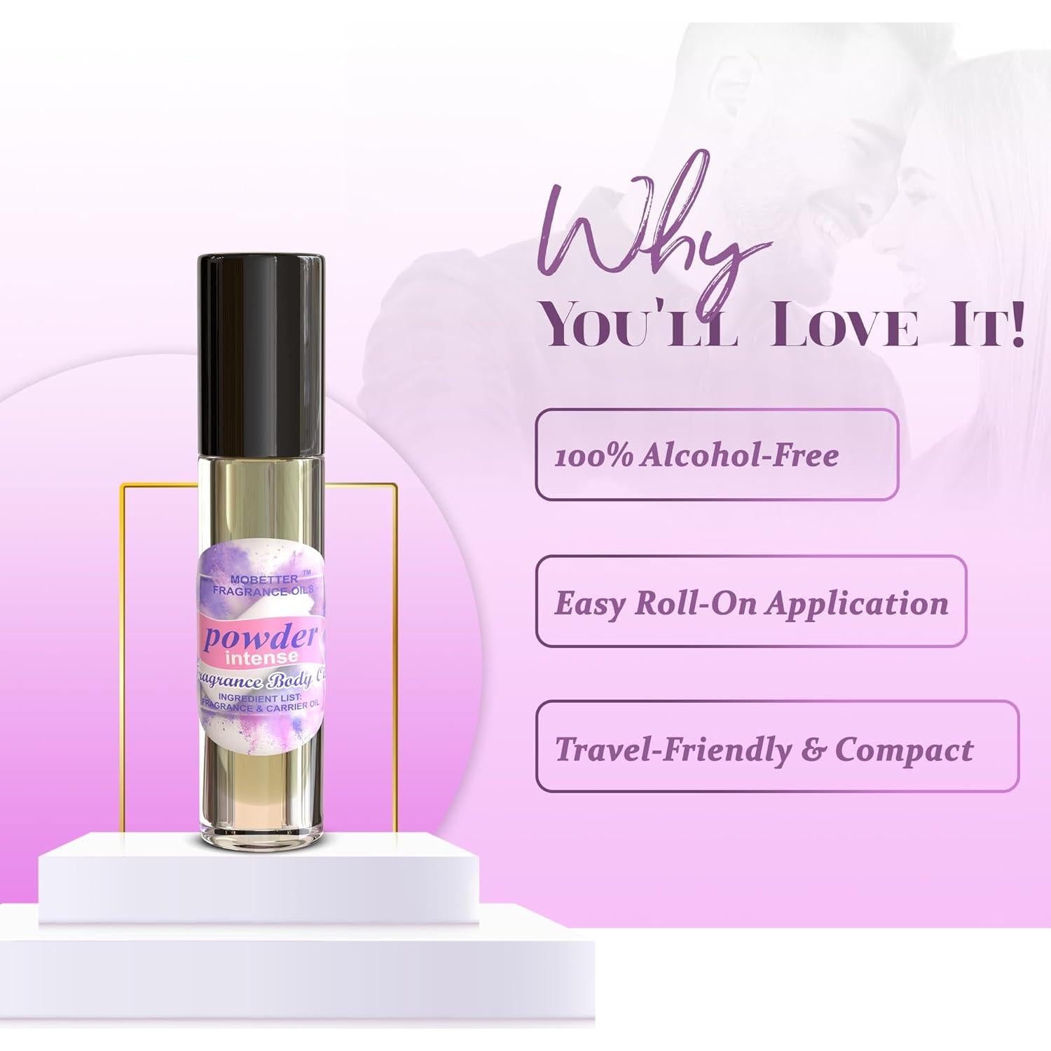 Aceite de Fragancia en Polvo MoBetter 10ml - Aroma Intenso Unisex
