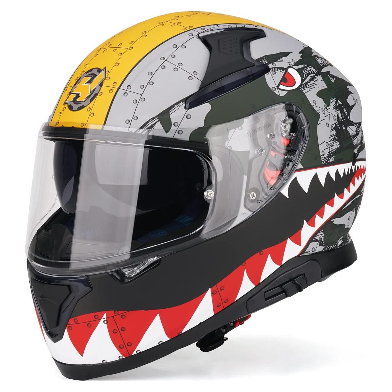 Casco HAX Impulse Mediano DOT con visor Pinlock