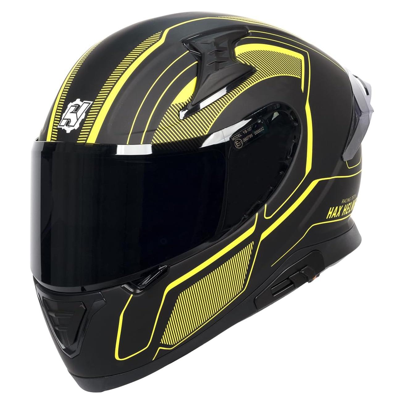 Casco HAX Impulse Amarillo Doble Visera 2,09 kg