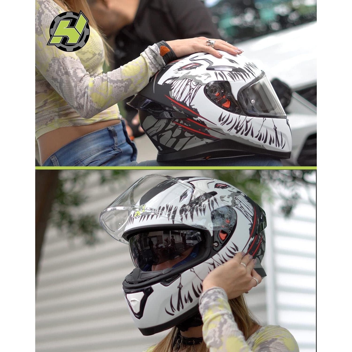 Casco HAX Impulse Blanco Mediano con Visor Pinlock