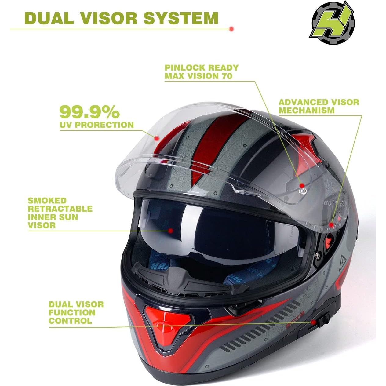 Casco HAX Hax Impulse XL Duro Rojo con Ventilación