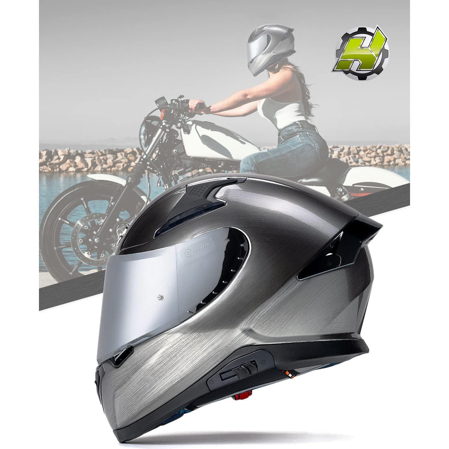 Casco HAX Impulse Mediano Mercurio con Pinlock y UV