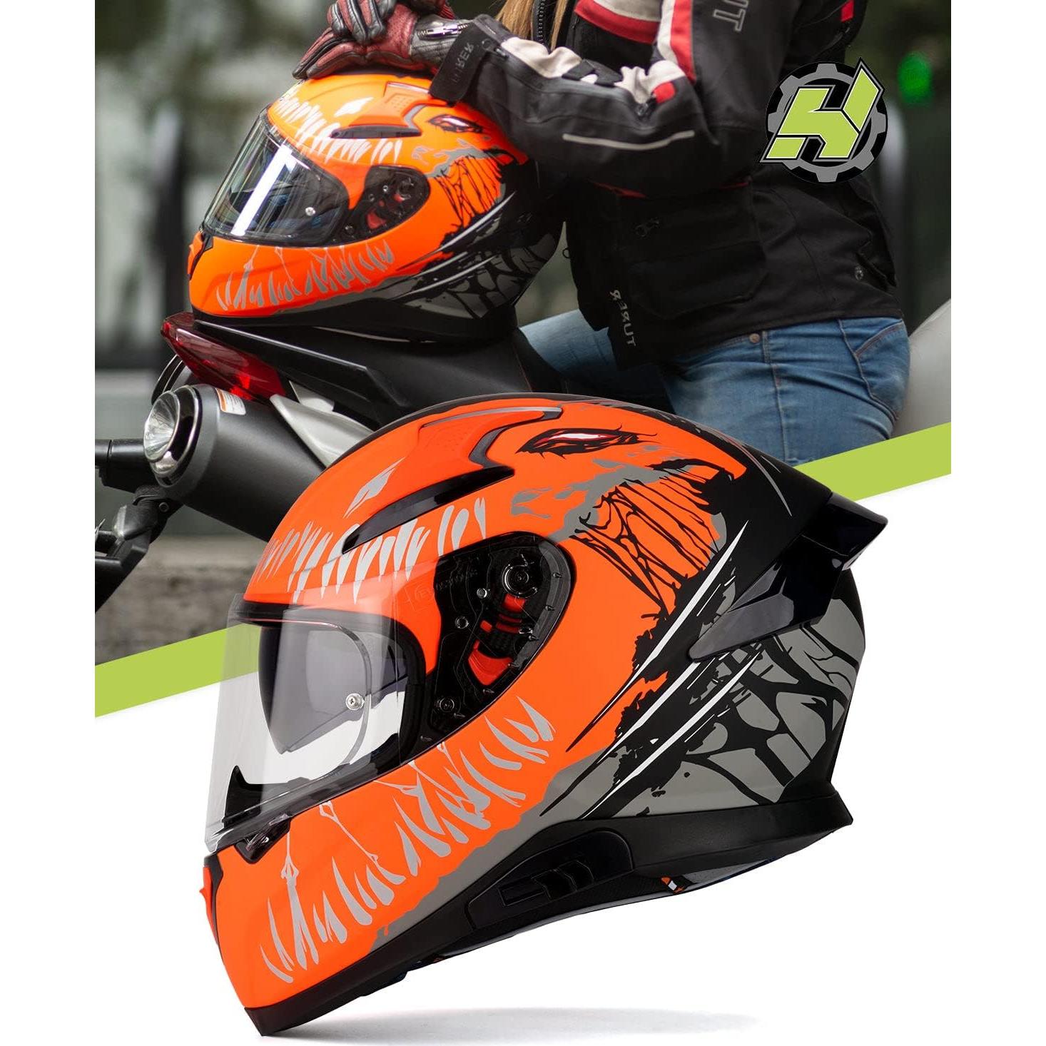 Casco HAX Hax Impulse Naranja S DOT Aerodinámico