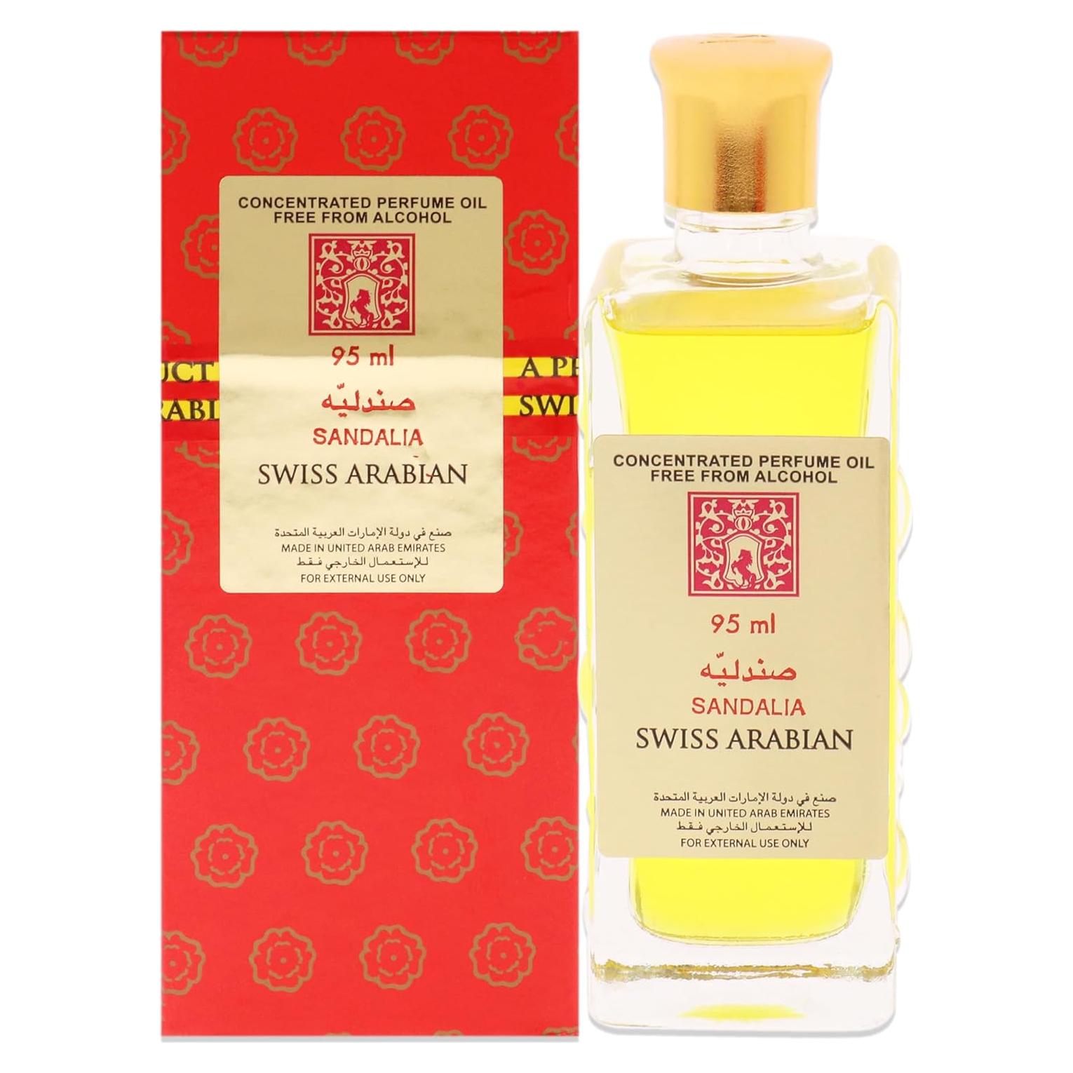 Aceite de Perfume Swiss Arabian Sandalia 90 ml - Sin Alcohol