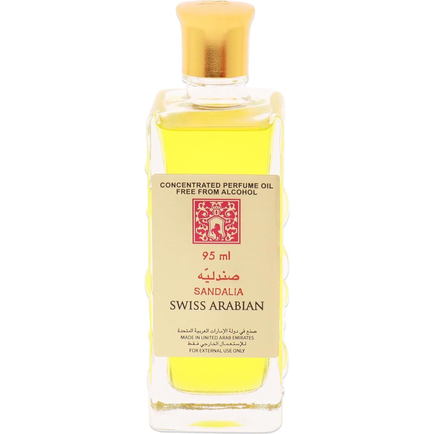 Aceite de Perfume Swiss Arabian Sandalia 90 ml - Sin Alcohol