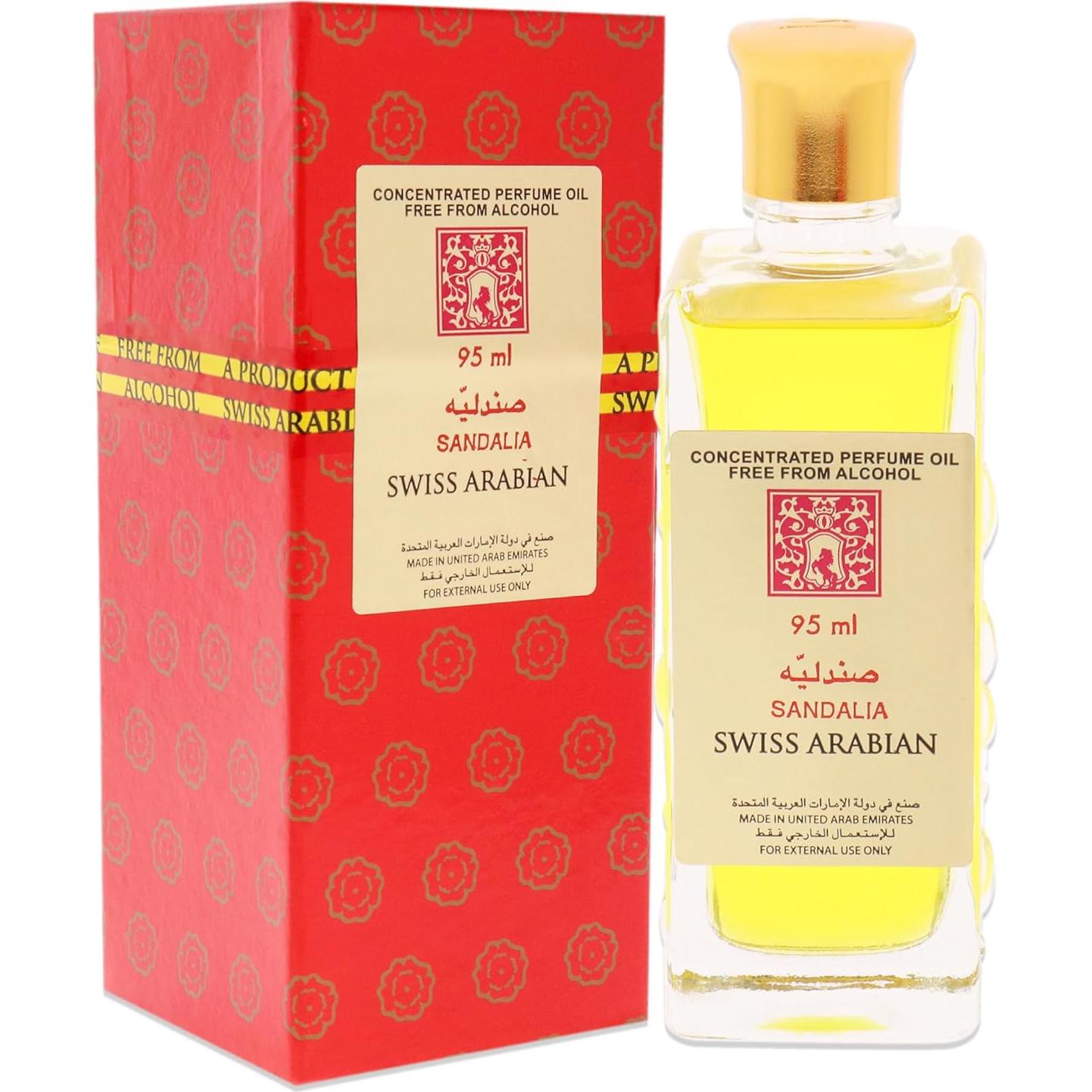 Aceite de Perfume Swiss Arabian Sandalia 90 ml - Sin Alcohol