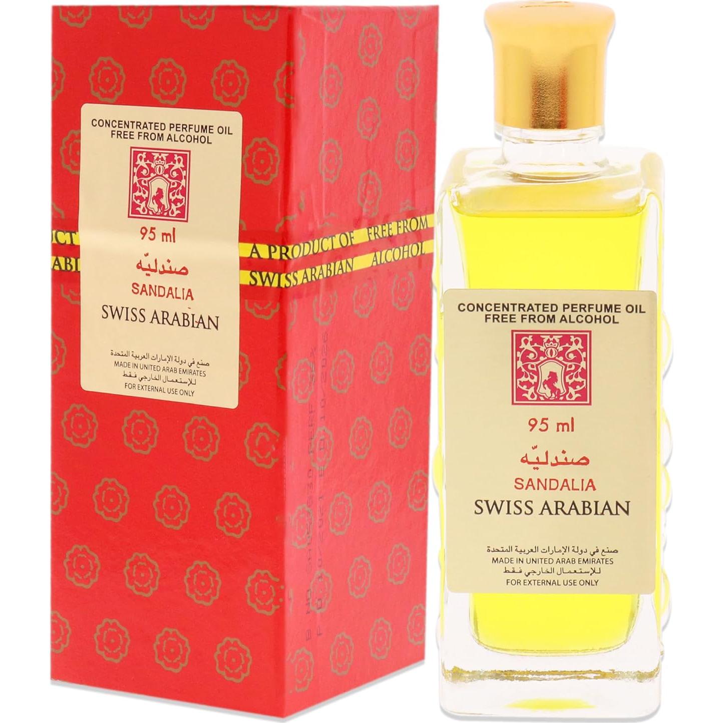 Aceite de Perfume Swiss Arabian Sandalia 90 ml - Sin Alcohol
