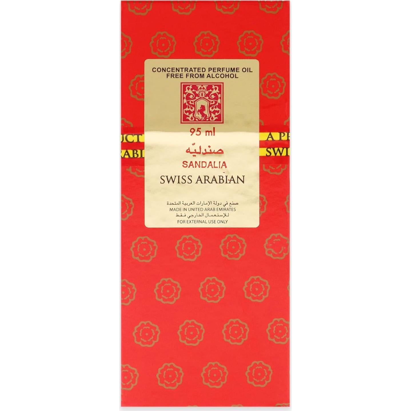 Aceite de Perfume Swiss Arabian Sandalia 90 ml - Sin Alcohol