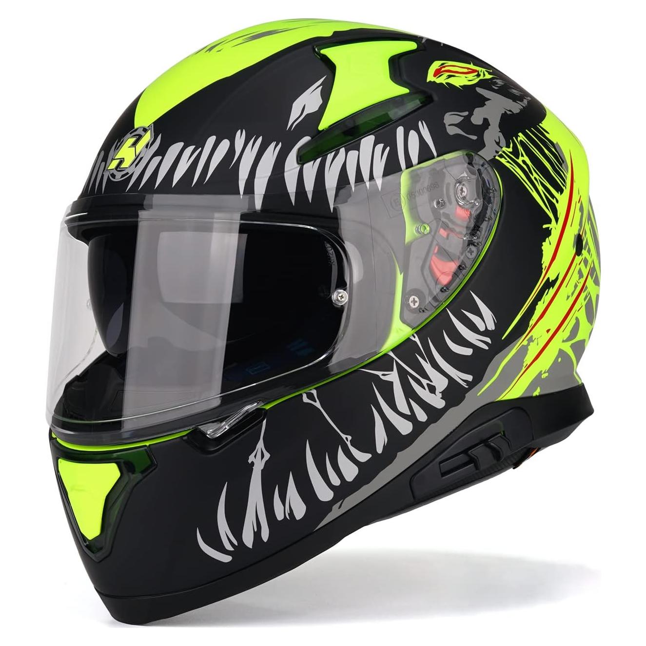 Casco HAX Hax Impulse Amarillo L con visor Pinlock