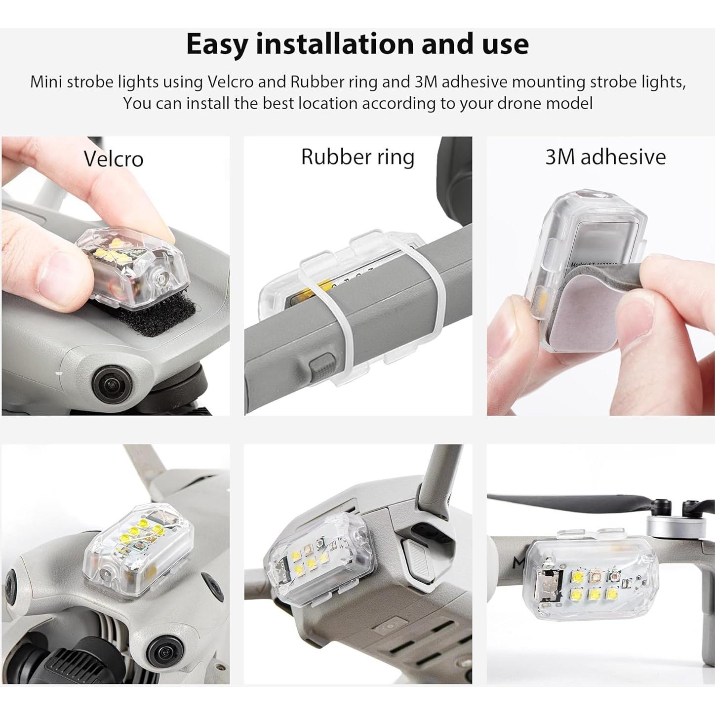 Luces Estroboscópicas Tomat para Drones DJI Neo/Mini 4K/Pro