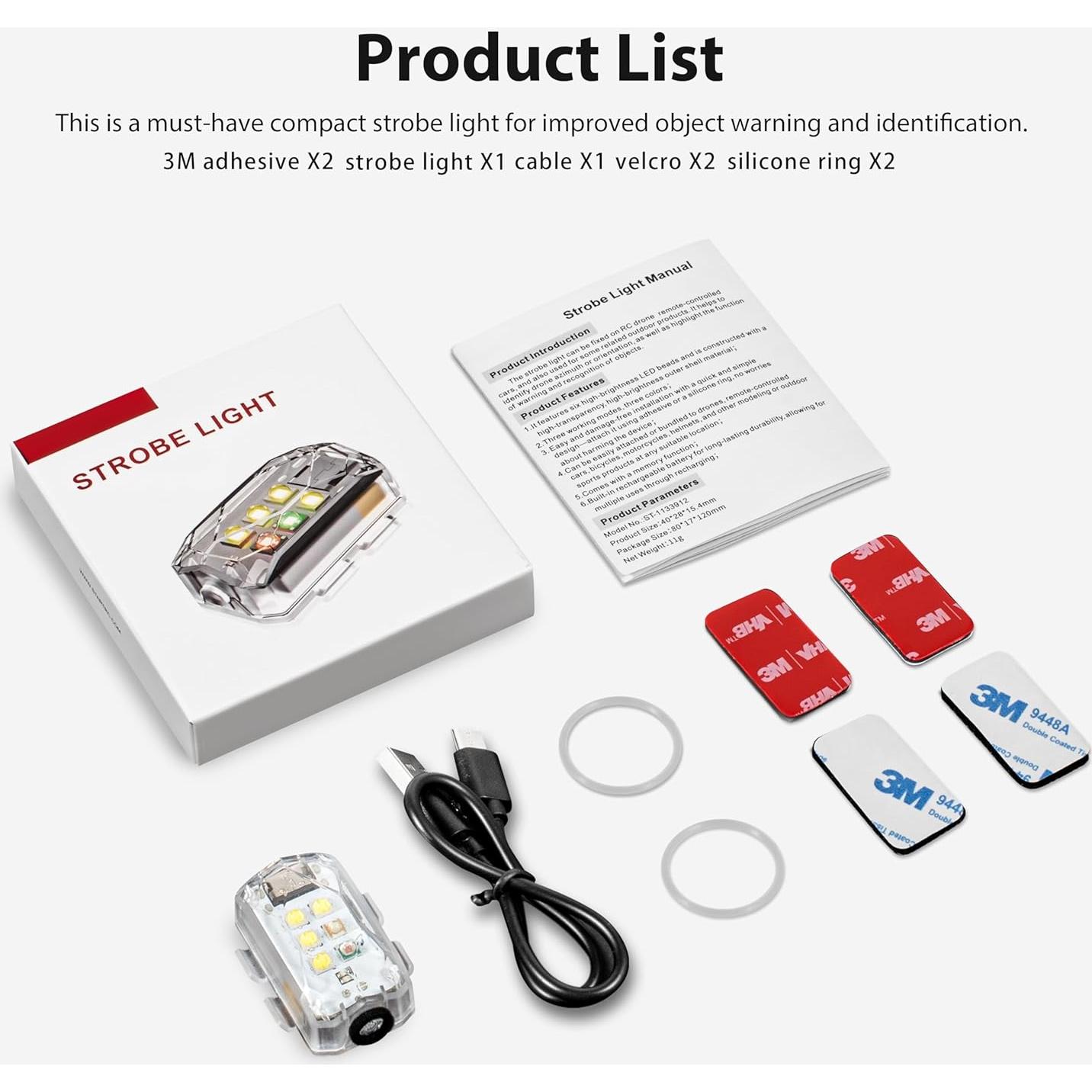 Luces Estroboscópicas Tomat para Drones DJI Neo/Mini 4K/Pro