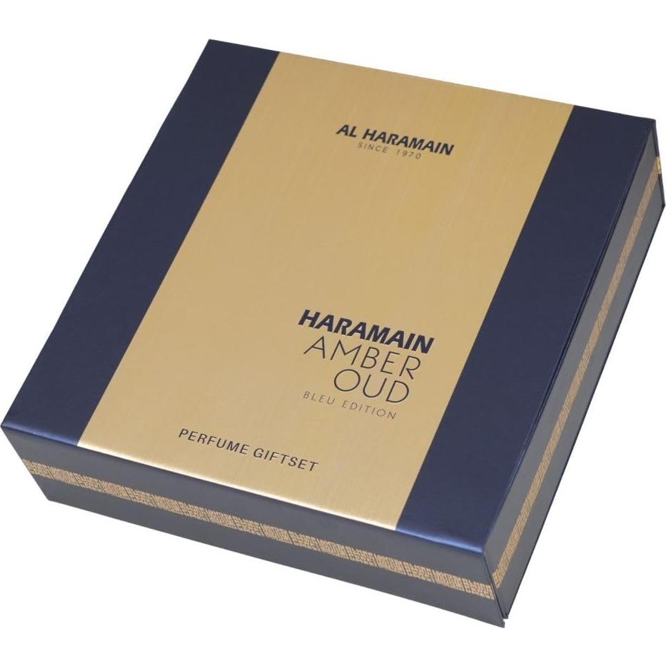 Set de Regalo Al Haramain Ámbar Oud Bleu Unisex - 3 Piezas EDP