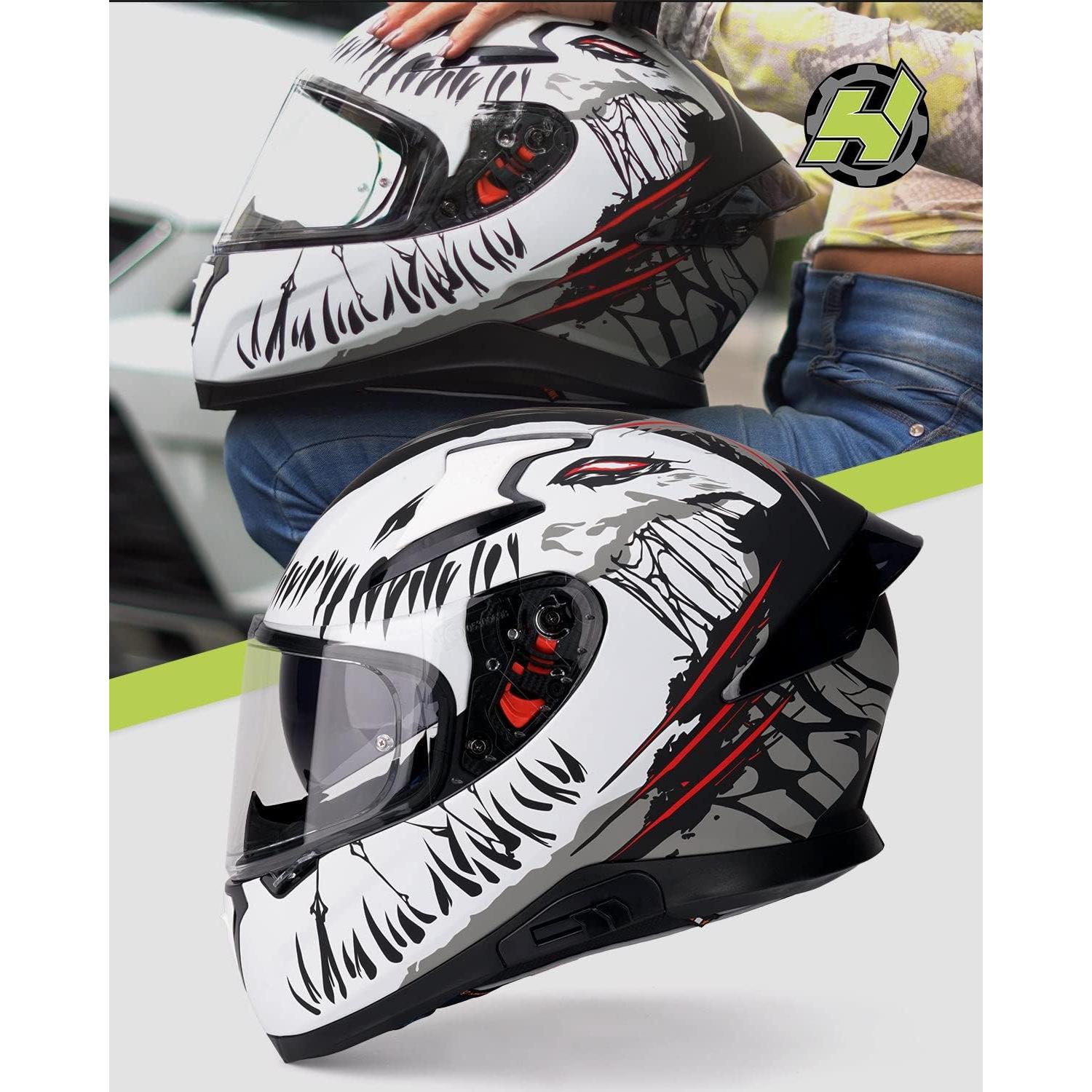 Casco HAX Hax Impulse Blanco S - Ligero y seguro DOT
