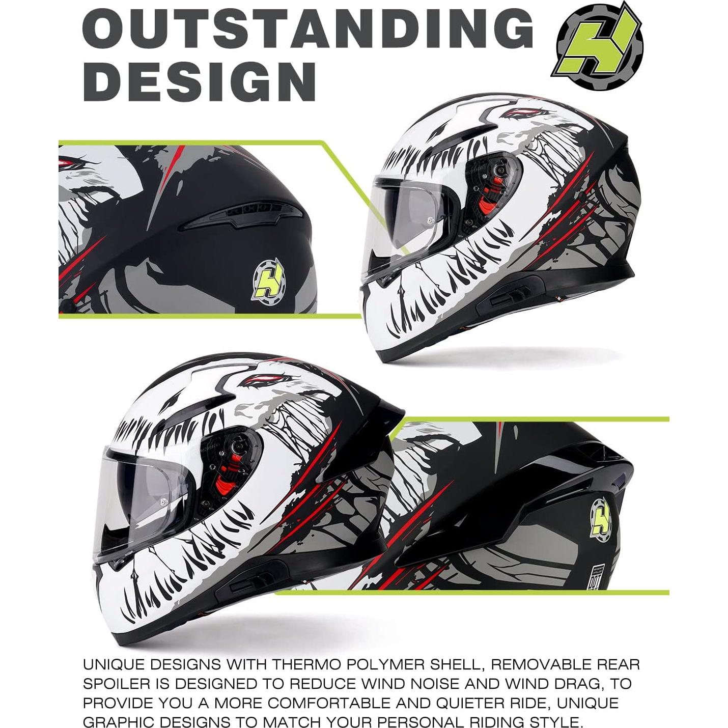 Casco HAX Hax Impulse Blanco S - Ligero y seguro DOT