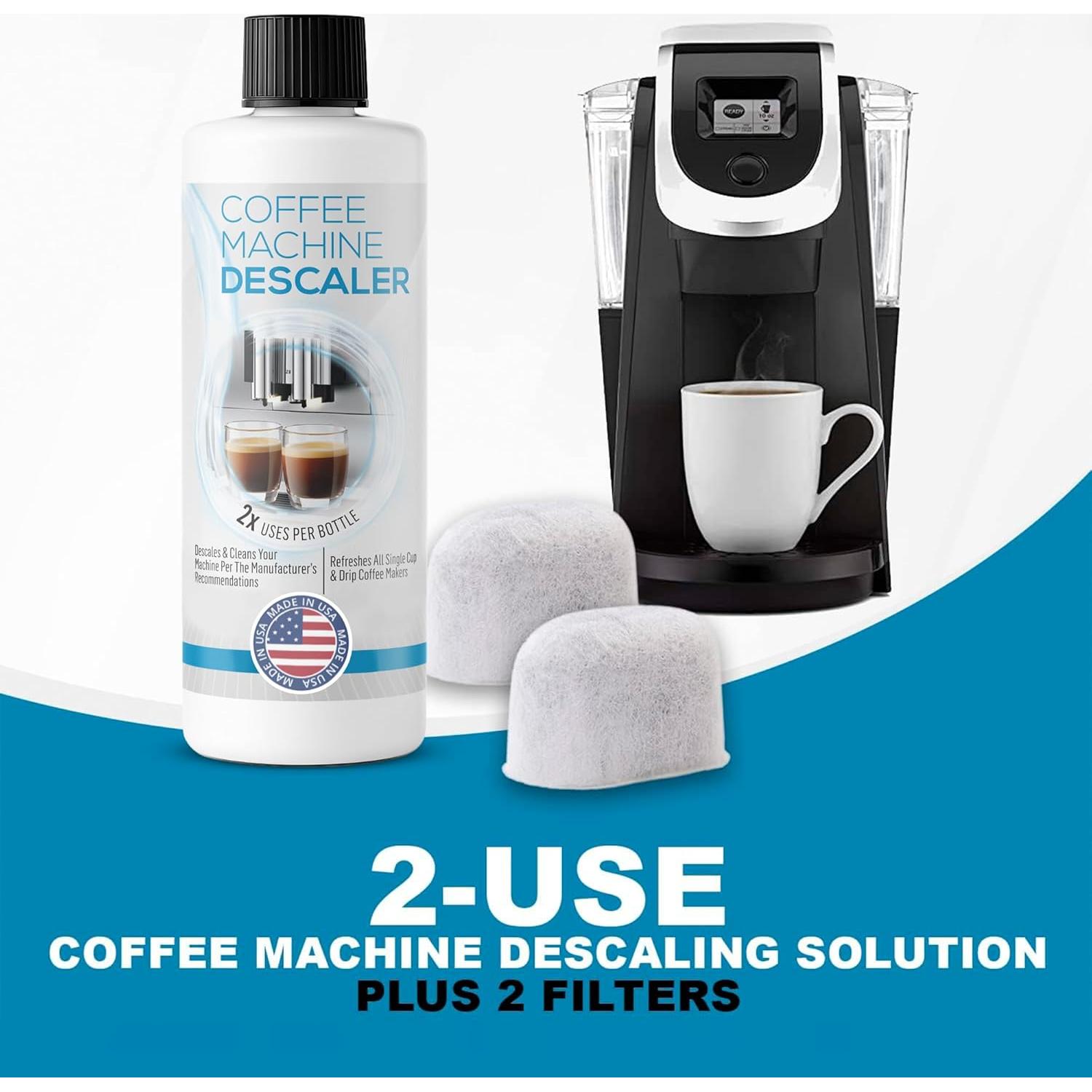 Kit Descalcificador Universal FreshFlow para Cafeteras Keurig - 1 Botella y 2 Filtros