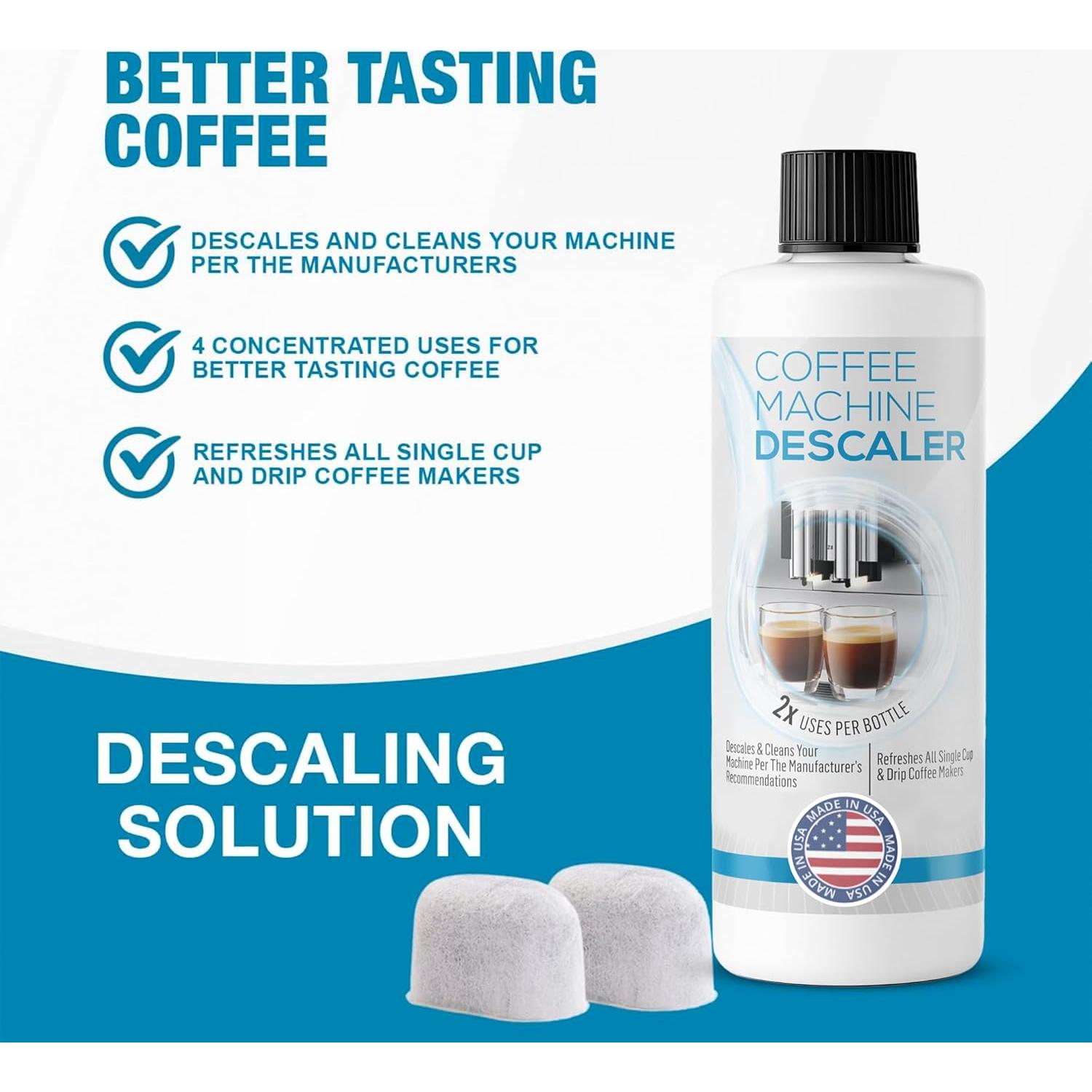 Kit Descalcificador Universal FreshFlow para Cafeteras Keurig - 1 Botella y 2 Filtros