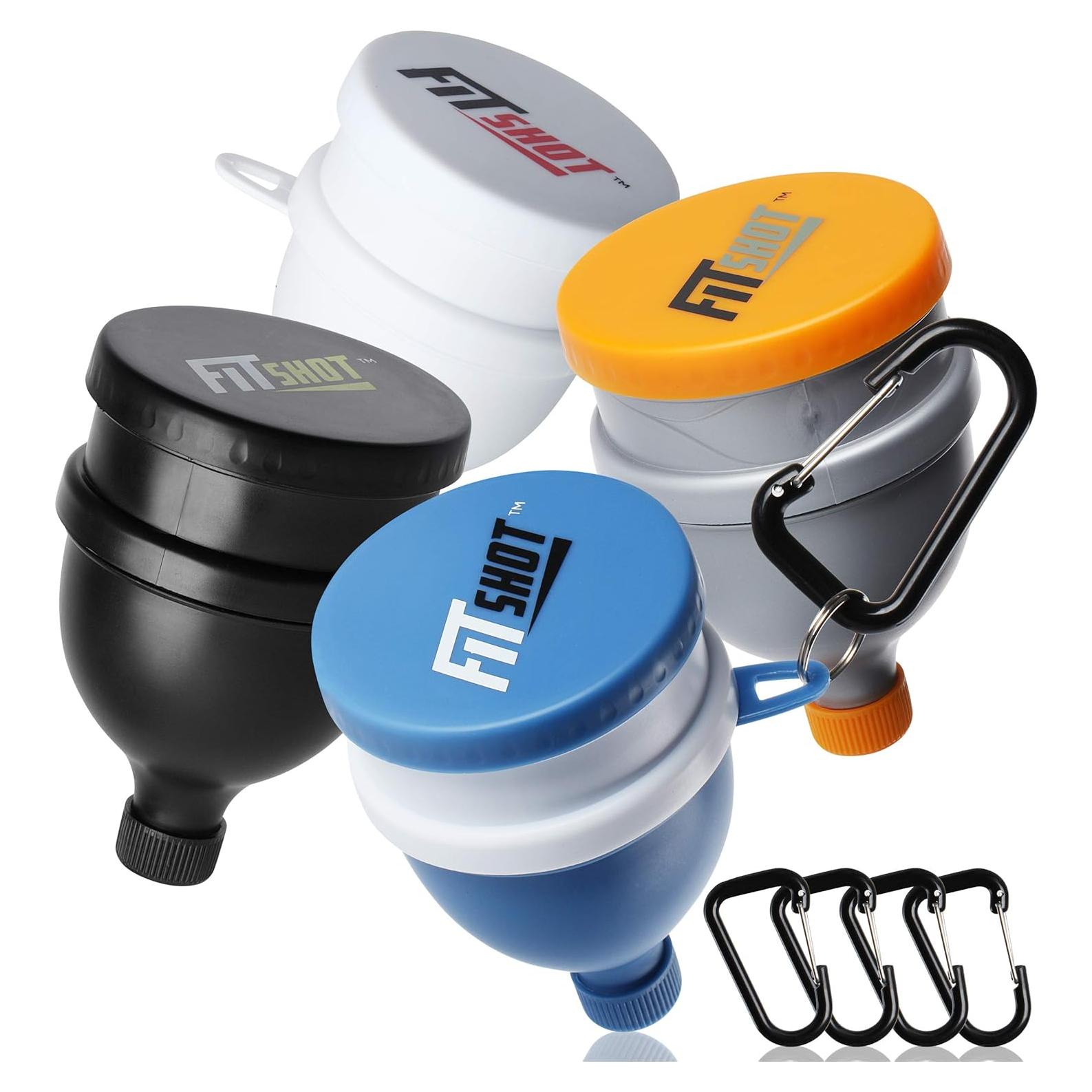 Embudo de Suplemento FitShot 120ml 2 en 1 Libre de BPA