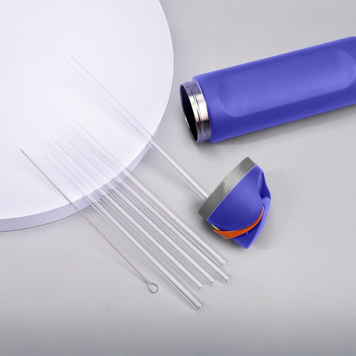 6 Pajitas Reutilizables Tritan Esayendder para Botellas Owala 21 cm