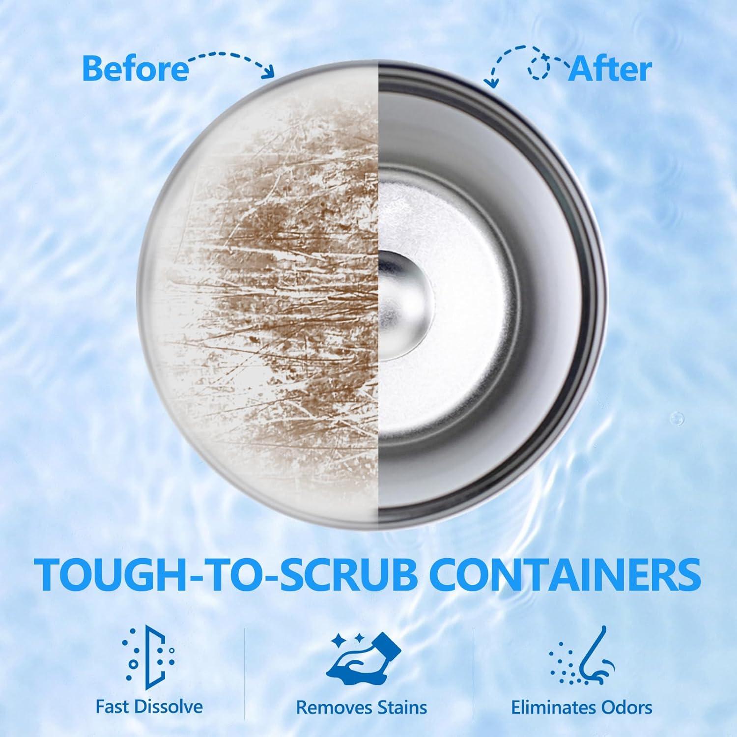 Tabletas de Limpieza USKICH para Botellas de Agua - 48 Unidades