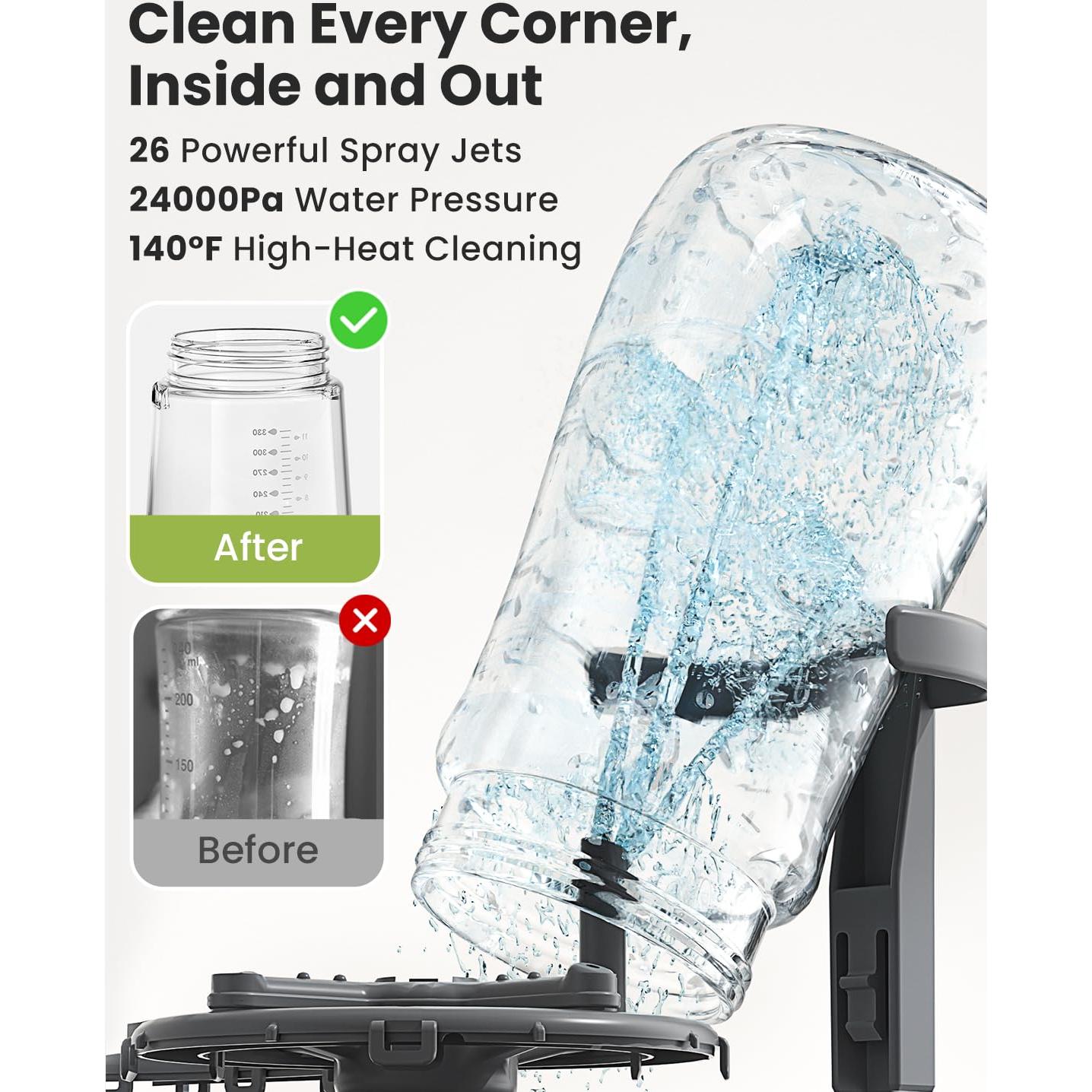 Lavadora de Botellas Grownsy Pro | Esterilizador y Secador 4 en 1