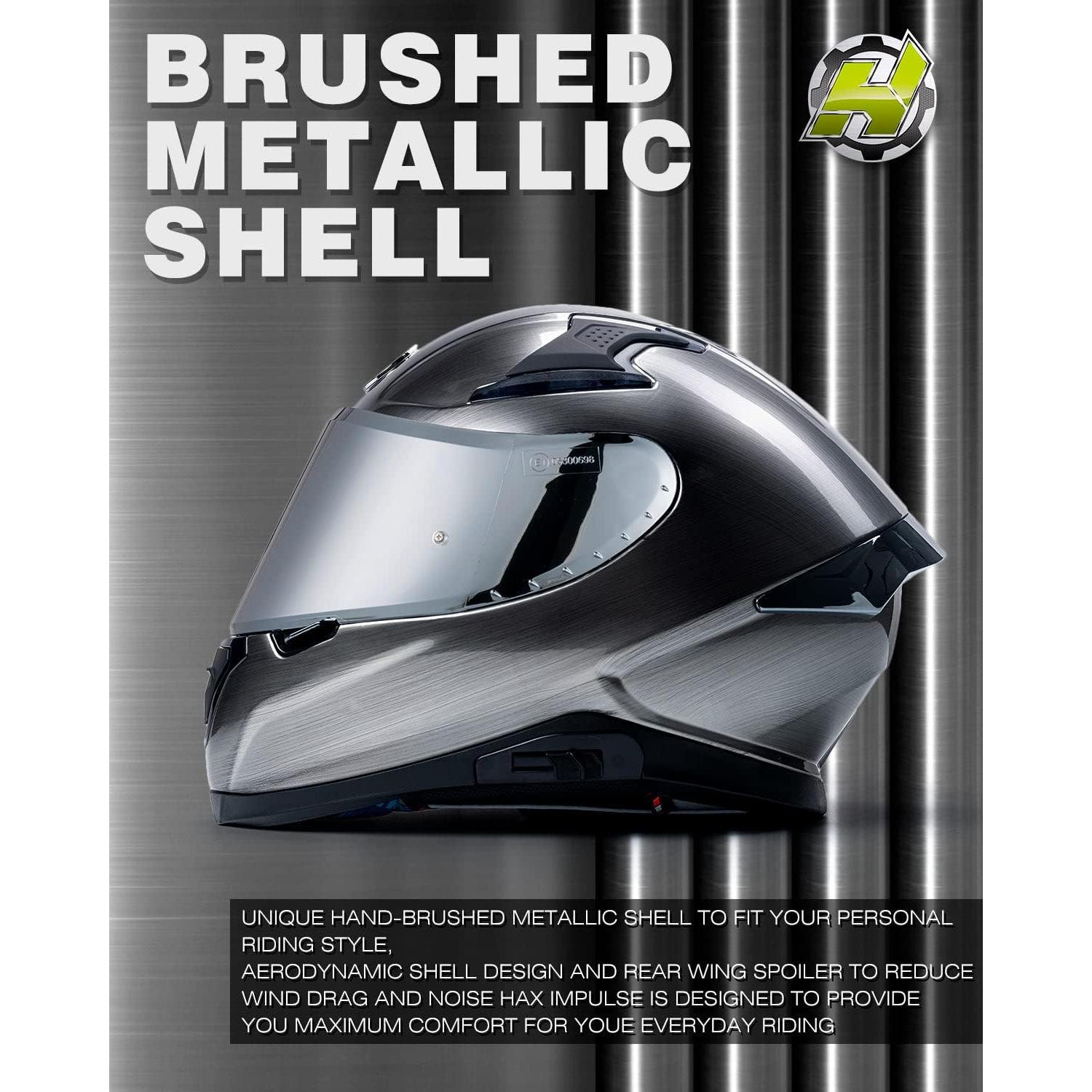 Casco HAX Impulse Mercurio L con visor Pinlock y Bluetooth