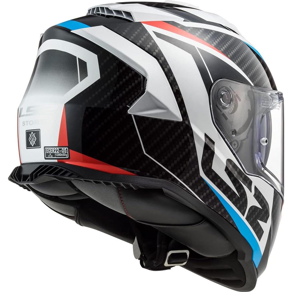 Casco LS2 Helmets Assault Full Face KPA XX-Large Racer White/Red/Blue